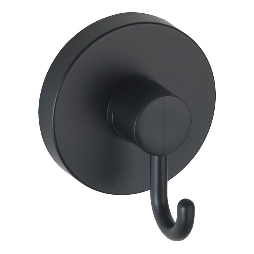 WENKO 24730100-Gancho VACUUM-LOC redondo SCHW 6x6,7 cm negro