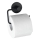 WENKO 24738100-Portarrollos de papel higiénico VACUUM-LOC RUND SCHW 13,5x10,5 cm negro