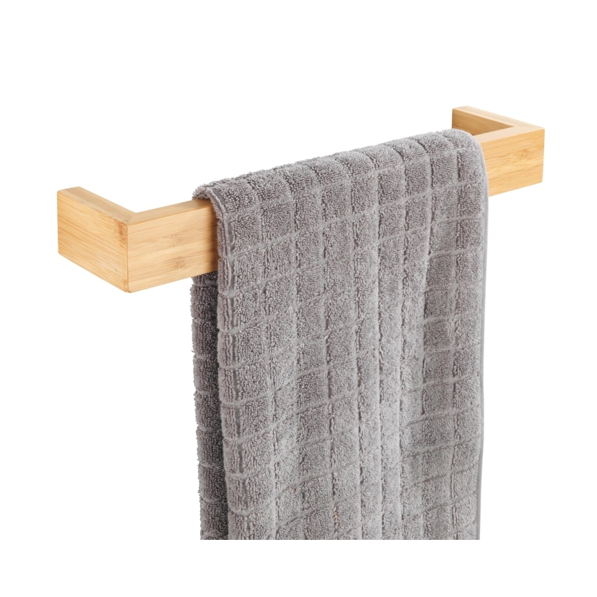 WENKO 24741100 - Toallero BAMBUSA 40x9 cm marrón