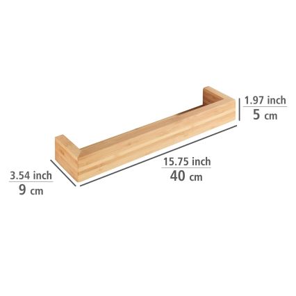 WENKO 24743100 - Soporte BAMBUSA 40x9 cm marrón