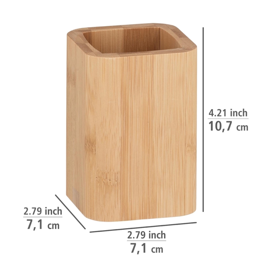 WENKO 24746100 - Vaso BAMBUSA 7,1x10,7 cm marrón