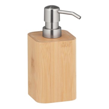 WENKO 24747100 - Dispensador de jabón BAMBUSA 9,3x16,5 cm marrón