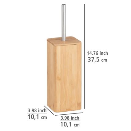 WENKO 24748100 - Escobilla para inodoro BAMBUSA 10x37,5 cm marrón