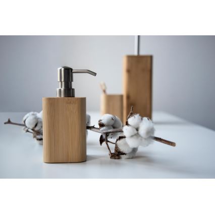 WENKO 24748100 - Escobilla para inodoro BAMBUSA 10x37,5 cm marrón