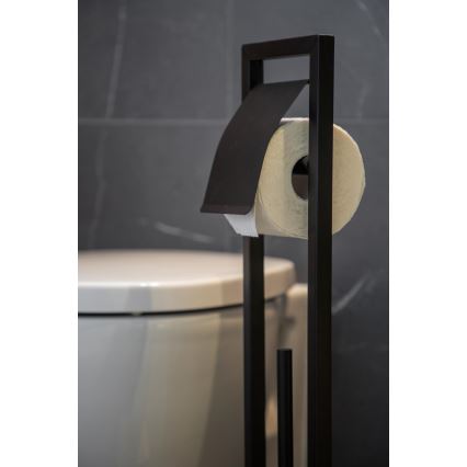 WENKO 24751100 - Set para WC BAMBU⁠SA 18x72,5 cm negro/marrón