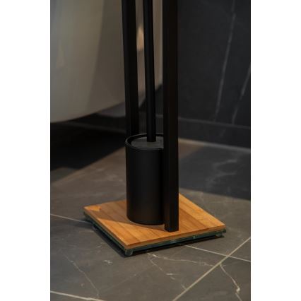 WENKO 24751100 - Set para WC BAMBU⁠SA 18x72,5 cm negro/marrón