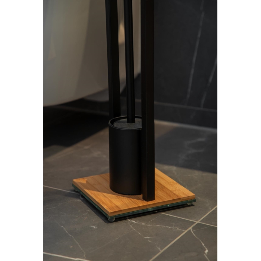 WENKO 24751100 - Set para WC BAMBU⁠SA 18x72,5 cm negro/marrón