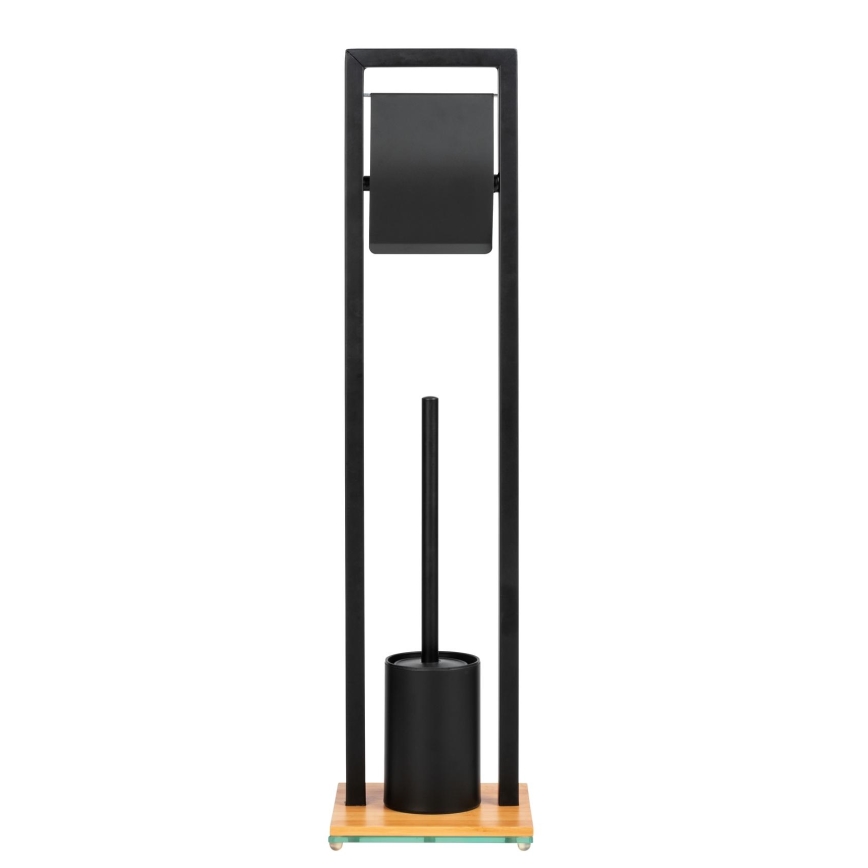 WENKO 24751100 - Set para WC BAMBU⁠SA 18x72,5 cm negro/marrón