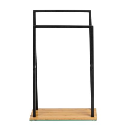 WENKO 24752100 - Toallero BAMBUSA 46x80 cm negro/marrón