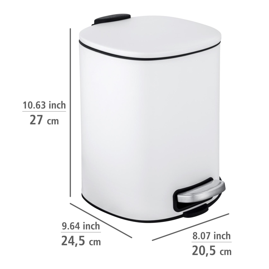 WENKO 24779100 - Cesta ALASSIO 20,5x27 cm blanco/negro