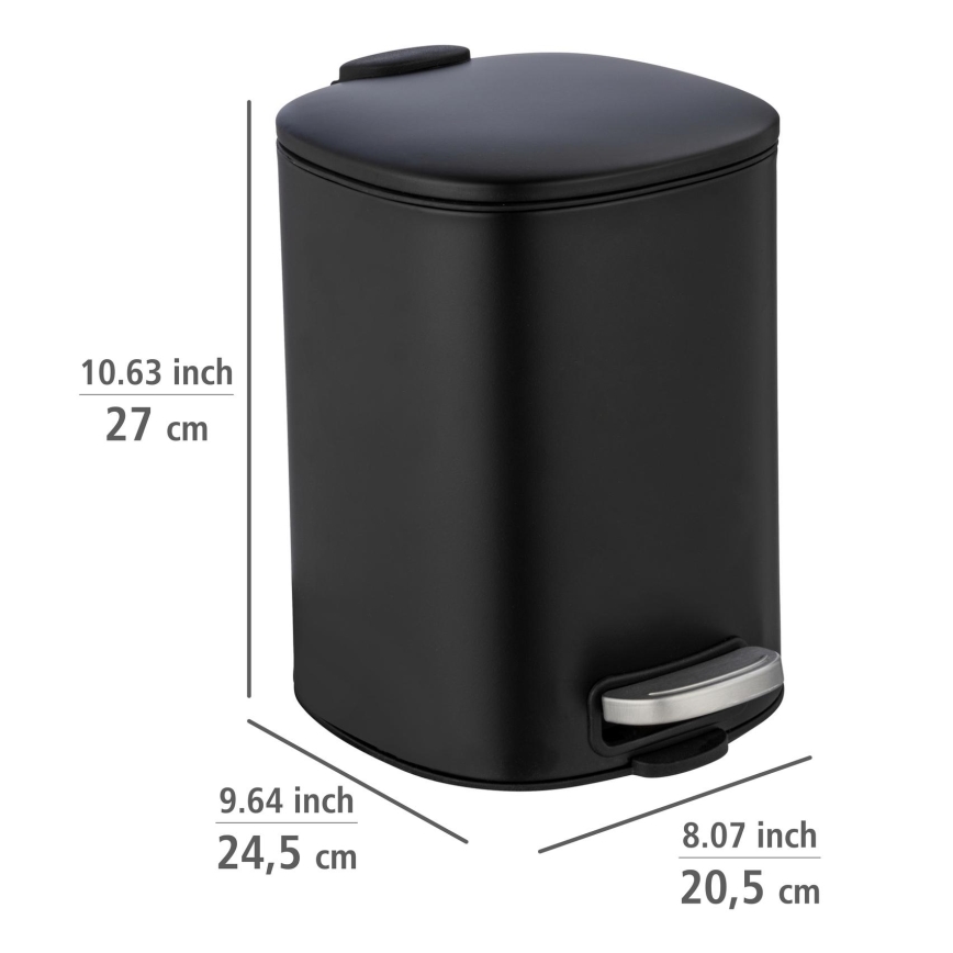 WENKO 24781100 - Cesta ALASSIO 20,5x27 cm negra