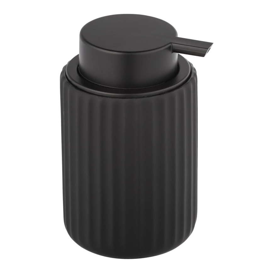 WENKO 24804100 - Dispensador de jabón BELLUNO 8x13,5 cm negro
