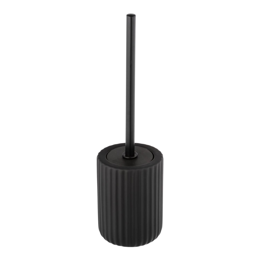 WENKO 24805100 - Escobilla para inodoro BELLUNO 11,5x42 cm negra