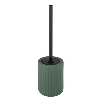 WENKO 24808100 - Cepillo de inodoro BELLUNO 11,5 x 42 cm verde/negro