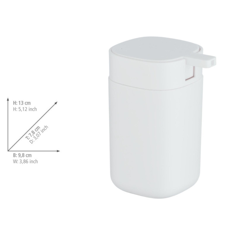 WENKO 24829100 - Dispensador de jabón DAVOS 350 ml, blanco