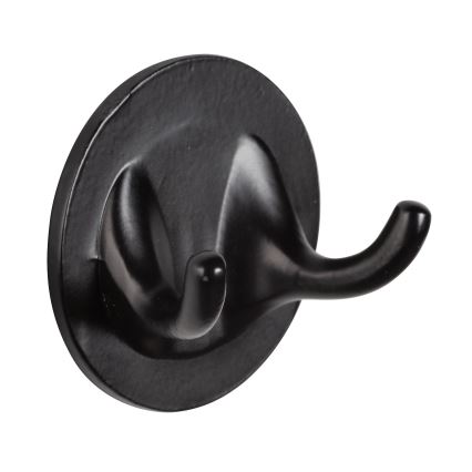 WENKO 24834100 - Limpiacristales de bambú 24,5x17 cm acero inoxidable/negro/marrón