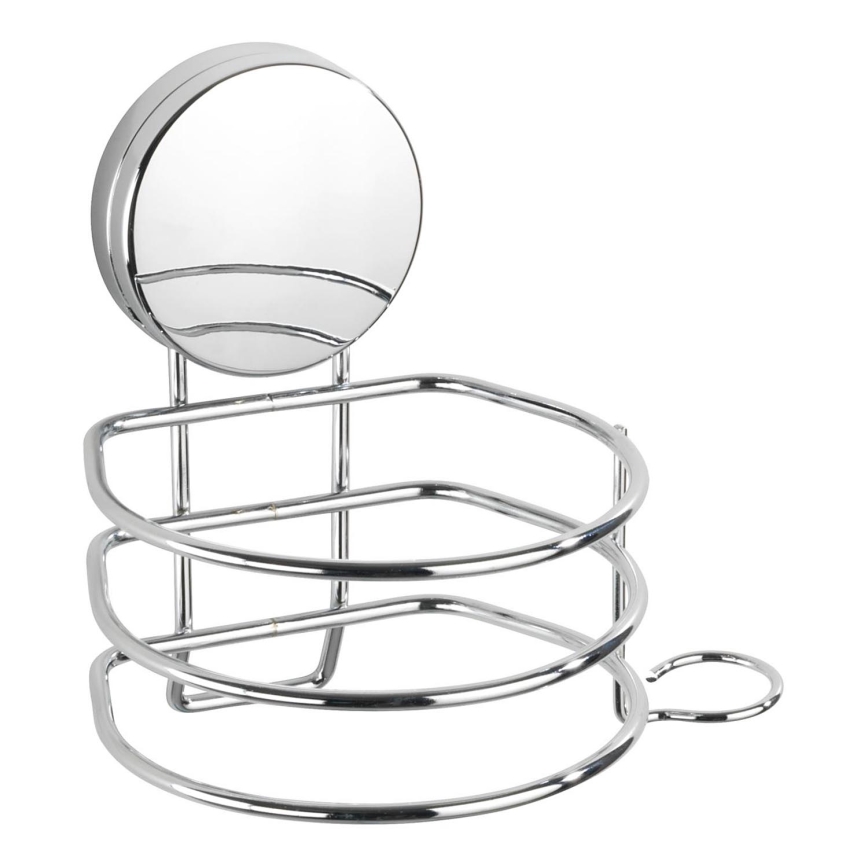 WENKO 24857100 - Soporte para secador STATIC-LOC + OSIMO 14x13 cm, cromo brillante