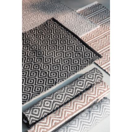 WENKO 24868100-Alfombra de baño SHAKI 50x80 cm beige/blanco