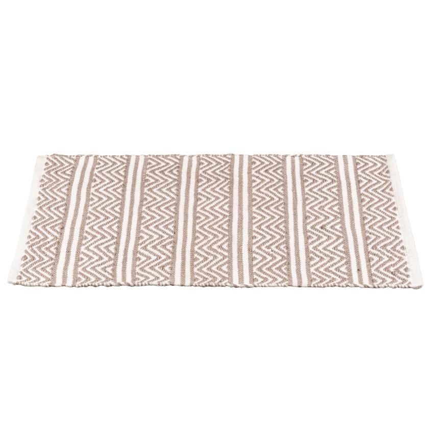 WENKO 24868100-Alfombra de baño SHAKI 50x80 cm beige/blanco