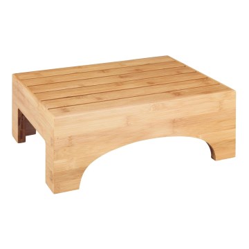 WENKO 24870100 - Taburete BAMBUSA 40x30 cm marrón