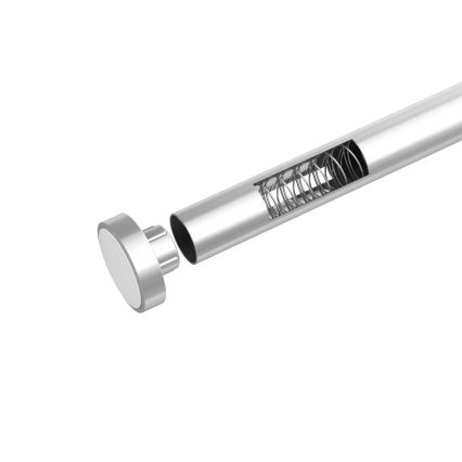 WENKO 24888100 - Barra de ducha LUZ 185x2,8 cm acero inoxidable/cromo brillante