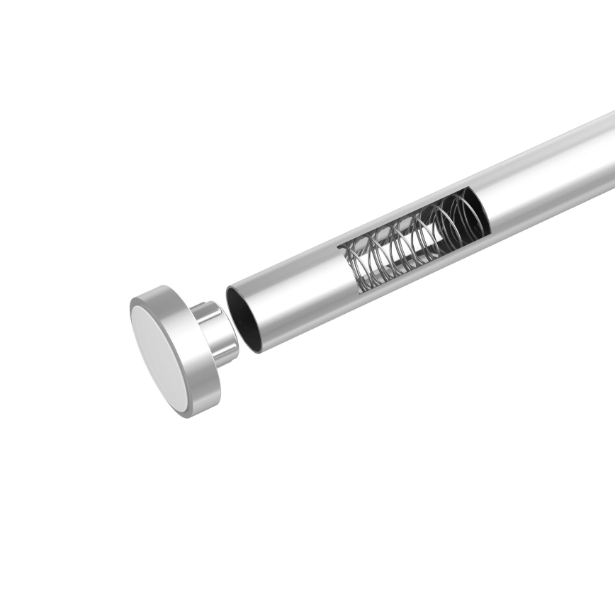 WENKO 24888100 - Barra de ducha LUZ 185x2,8 cm acero inoxidable/cromo brillante