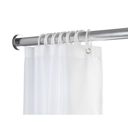 WENKO 24888100 - Barra de ducha LUZ 185x2,8 cm acero inoxidable/cromo brillante