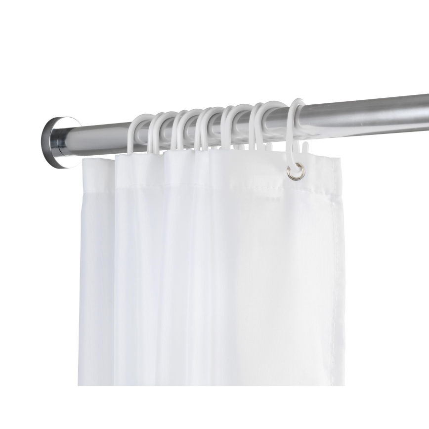 WENKO 24888100 - Barra de ducha LUZ 185x2,8 cm acero inoxidable/cromo brillante