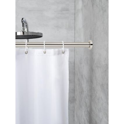 WENKO 24888100 - Barra de ducha LUZ 185x2,8 cm acero inoxidable/cromo brillante