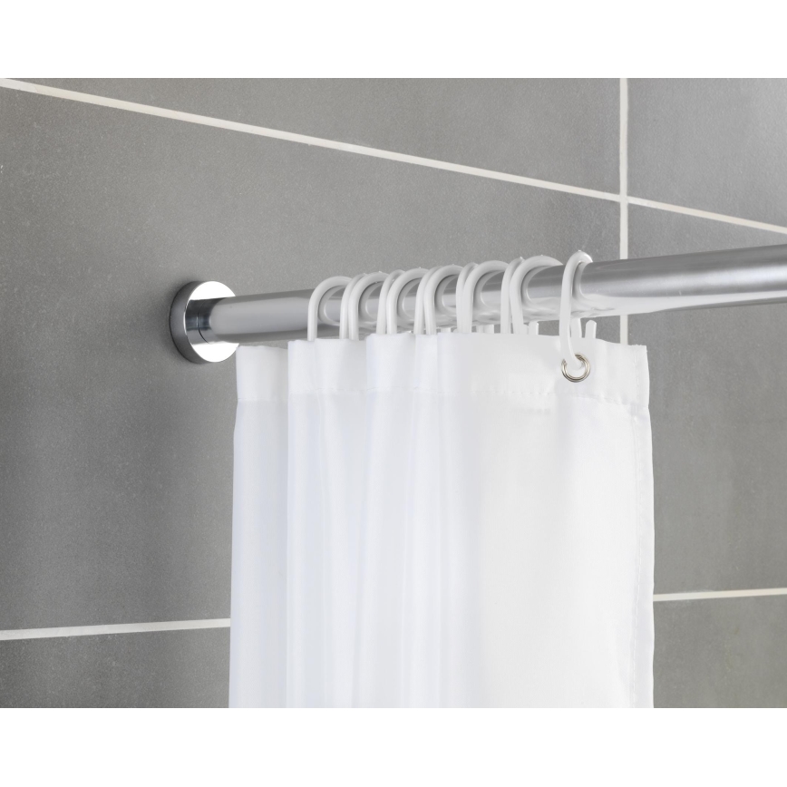 WENKO 24888100 - Barra de ducha LUZ 185x2,8 cm acero inoxidable/cromo brillante