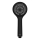 WENKO 24923100 - Cabezal de ducha WATERSAVING SYSTEM 9,5x9,5 cm negro