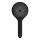 WENKO 24925100 - Cabezal de ducha WATERSAVING SYSTEM Ø 12 cm, negro