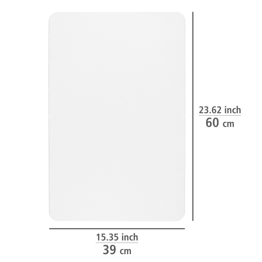 WENKO 24935100-Alfombrilla SIMI 39x60 cm blanca