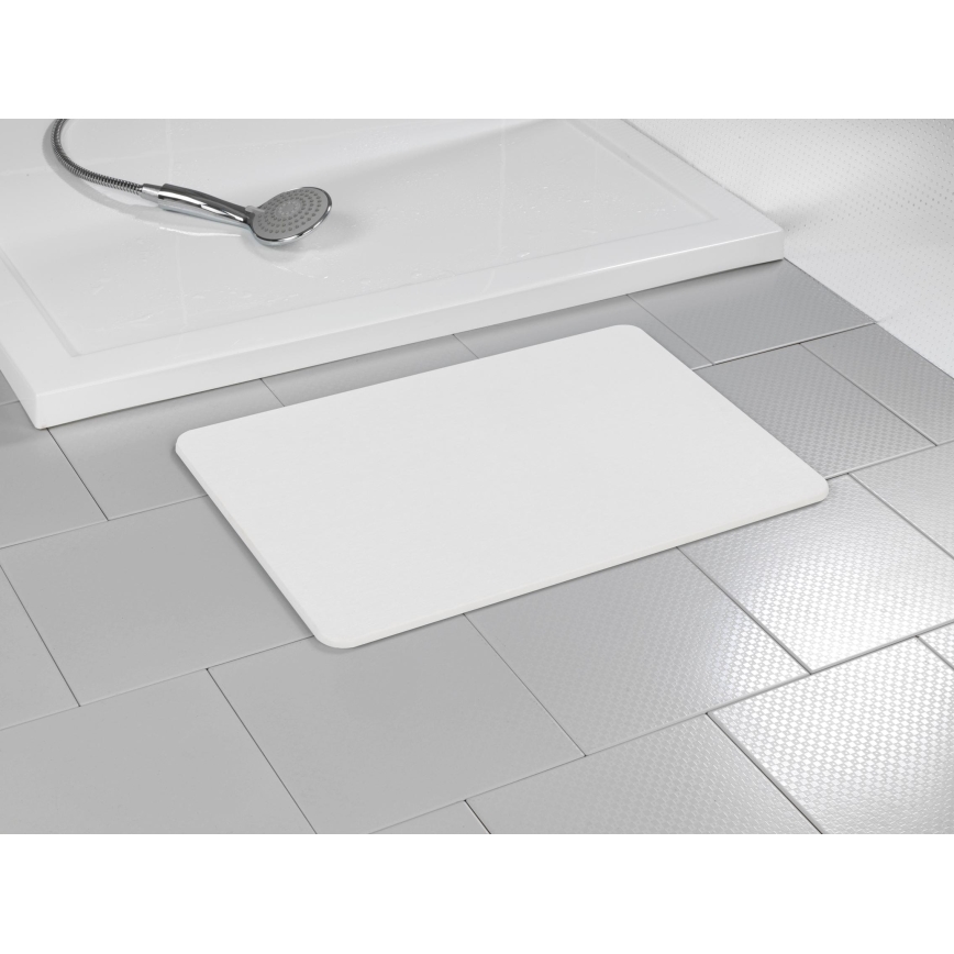 WENKO 24935100-Alfombrilla SIMI 39x60 cm blanca