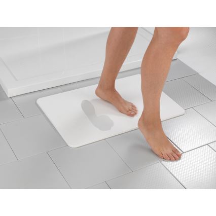 WENKO 24935100-Alfombrilla SIMI 39x60 cm blanca
