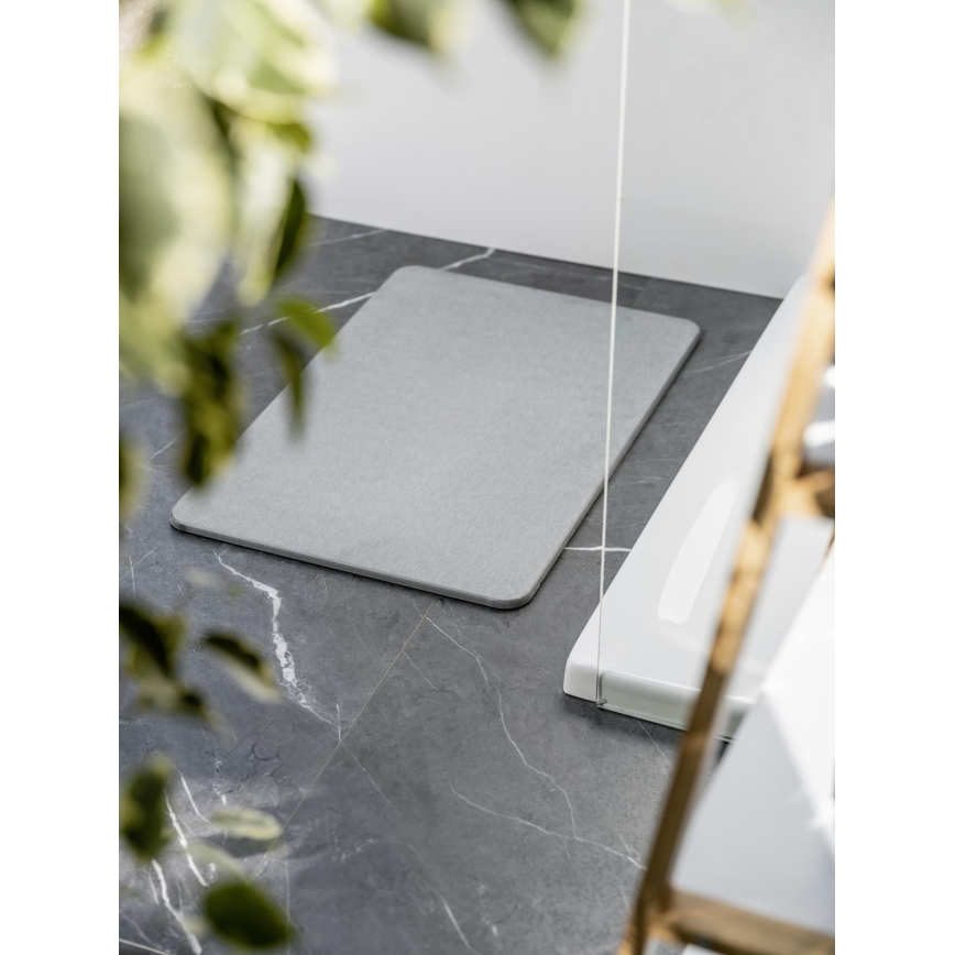 WENKO 24936100 - Alfombrilla SIMI 39x60 cm, gris