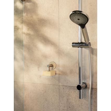 WENKO 24971100-Soporte para jabón TURBO-LOC 4,5x7 cm plateado