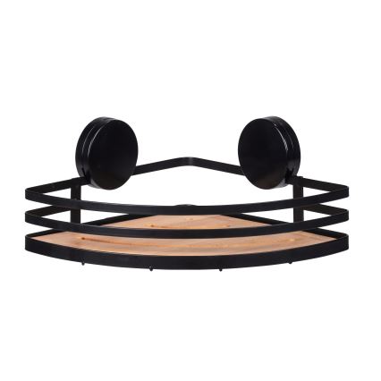 WENKO 24980800-Estante ALBA 27,3x21 cm negro/marrón