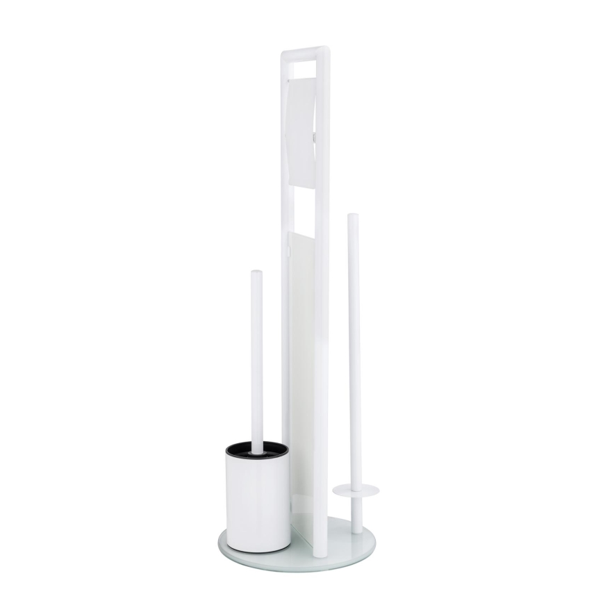 WENKO 24983800 - Set para inodoro RAVINA 20x70 cm acero inoxidable/blanco
