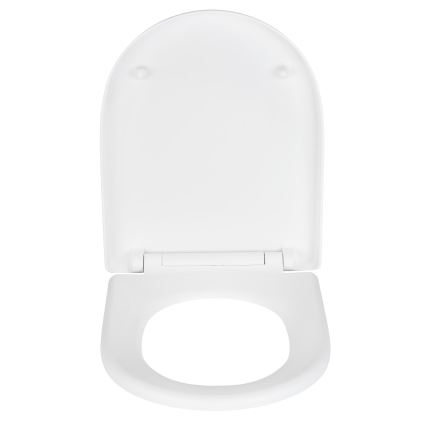 WENKO 24988100-WC Asiento para WC EXCLUSIVE 45 x 36,5 cm blanco/plateado