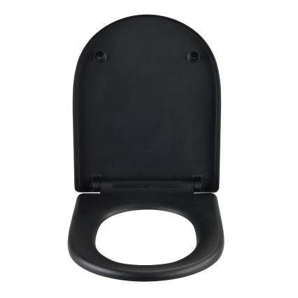WENKO 24989100-WC asiento de WC EXCLUSIVE 36,5x45 cm negro/plateado