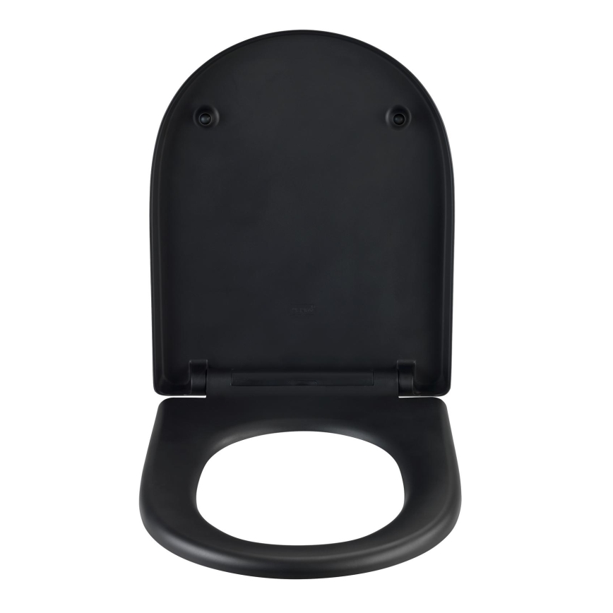 WENKO 24989100-WC asiento de WC EXCLUSIVE 36,5x45 cm negro/plateado