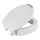 WENKO 25005100-Asiento de inodoro SECURA 37x44 cm blanco/gris