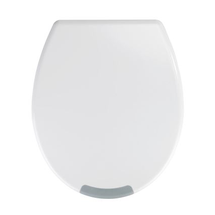 WENKO 25005100-Asiento de inodoro SECURA 37x44 cm blanco/gris