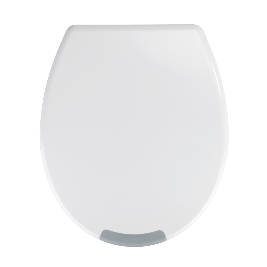 WENKO 25005100-Asiento de inodoro SECURA 37x44 cm blanco/gris