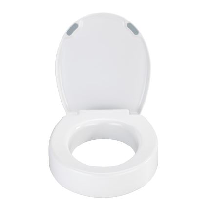 WENKO 25005100-Asiento de inodoro SECURA 37x44 cm blanco/gris