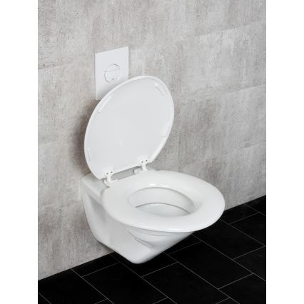WENKO 25112100-WC asiento de inodoro TORINO 44x43,5 cm blanco