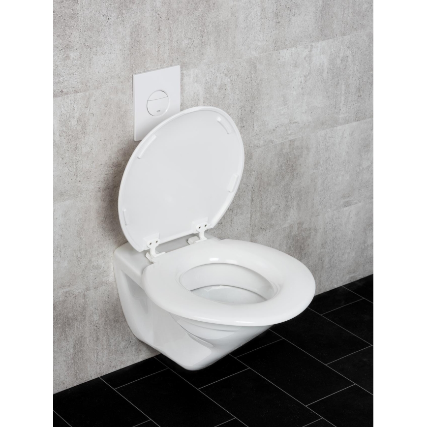 WENKO 25112100-WC asiento de inodoro TORINO 44x43,5 cm blanco