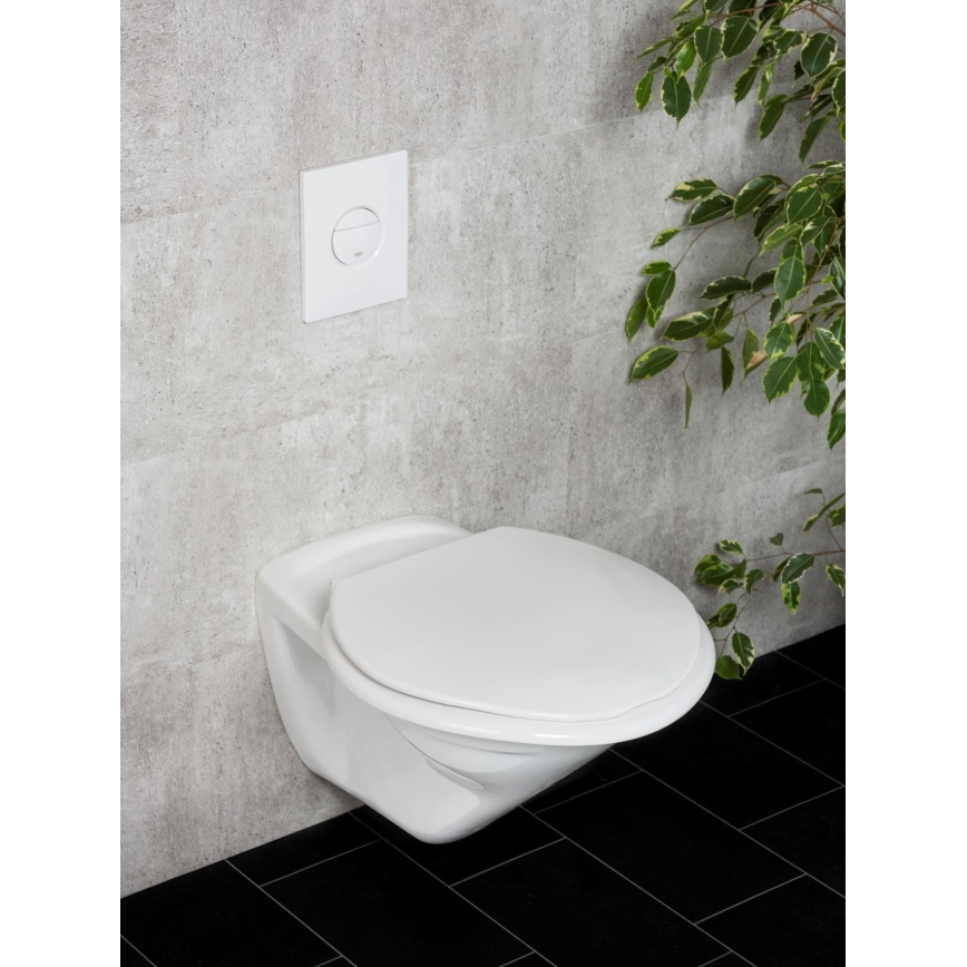 WENKO 25112100-WC asiento de inodoro TORINO 44x43,5 cm blanco