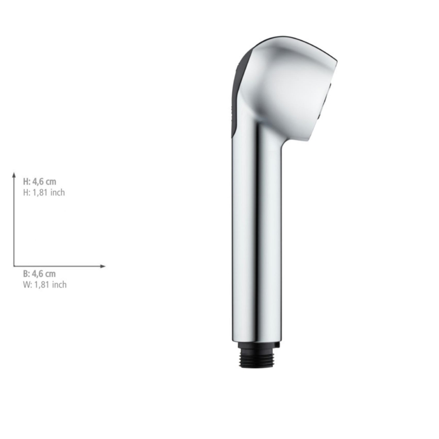 WENKO 25118100 - Cabezal de ducha SISTEMA DE AHORRO DE AGUA 4,6x4,6 cm cromado